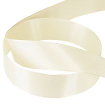 Artikel Gavebånd og dekorativt bånd cremefarvet taftbånd 25mm 50m