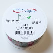 Artikel Gavebånd med blomstermotiv til elegant gaveindpakning, 15 m