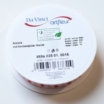 Artikel Gavebånd med hjerter, ideelt til kreative indpakningsidéer og personlige gaver, 2,5 cm bredt, 15 m langt