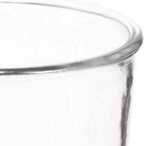 Artikel Glasvase konisk dekorativ vase gennemsigtig Ø12cm H15,5cm 2stk