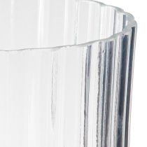 Artikel Glasvaser dekorative vaser klare riller dekor Ø12cm H19cm 2stk