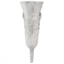 Artikel Gravvase grå Vase til stikke Calla-motiv H32,5cm