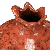 Artikel Granatæble dekorativ vase keramik rødbrun Ø10,5 cm H12 cm
