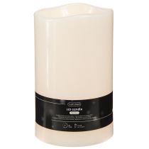 Artikel Stort LED-lys med timer, til udendørs brug, varm hvid, Ø12,5 cm, H20 cm
