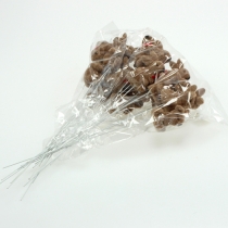 Artikel Påskeharer på tråd, assorteret, 5cm - 7cm 20 stk