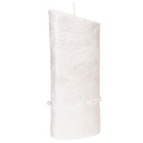 Artikel Bryllupslys, sølvbryllupslys, hvidt lys 210/85 mm
