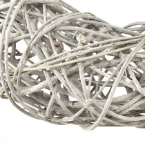 Artikel Trækrans dekorativ krans rattan naturhvid Ø30cm H9,5cm