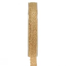 Artikel Jutebånd Rustikt pyntebånd jute naturguld 12mm 10m