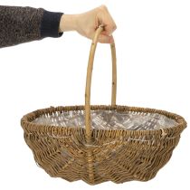 Artikel Kartoffelkurv 43/33/23 cm med folie, naturfarvet, sæt med 3.