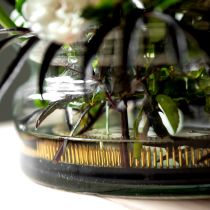 Artikel Kenzan blomsterarrangementshjælp med messingnåle til blomsterarrangementer