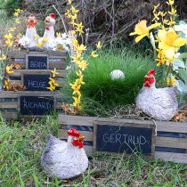 Artikel Keramisk dekorativ kylling sjov påske dekoration figur 16×12×12cm