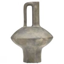 Artikel Keramisk vasekande antik look keramisk grå rust H27cm