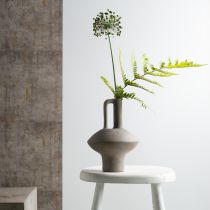 Artikel Keramisk vasekande antik look keramisk grå rust H27cm
