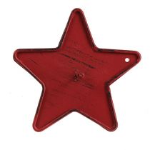 Lysestjerne stjerne til at klæbe 9 cm rød