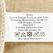 Artikel Pyntepude med nisse pyntepude grøn beige 40×40cm