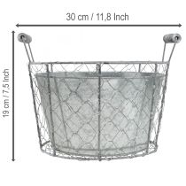 Artikel Trådkurvpotte til plantning, springkurv, metal, Ø26 cm