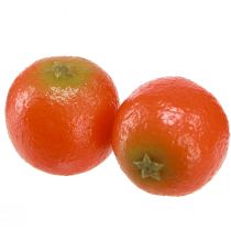 Artikel Kunstige mandariner i nettet dekorativ frugt Ø5cm 12 stk