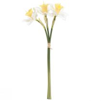 Artikel Kunstige påskeliljer silkeblomster hvid påskelilje 40cm 3 stk