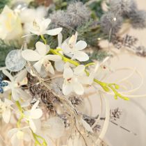 Artikel Kunstige orkideer hvide blomster Ø3,5-5 cm L38 cm 2 stk.