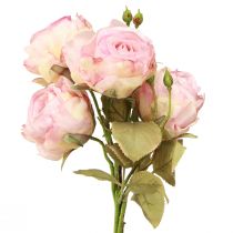 Artikel Kunstroser kunstroser silkeblomster pink L44cm 4 stk