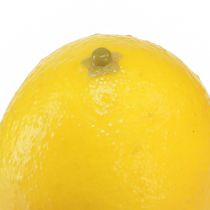 Artikel Kunstig citron dekorativ frugt Ø4,5cm H6,5cm 12 stk