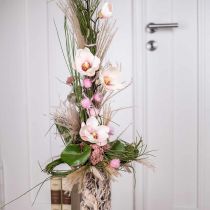 Kunstige magnoliagrene Lyserøde kunstige blomster H40cm 4 stk i bundt