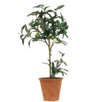 Kunstigt oliventræ i potte Kunstig plante Oliven H63,5cm