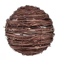 Artikel Kugle lavet af vinstokke naturbrun til dekoration Ø14cm H14cm