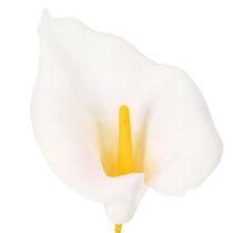 Artikel Kunstig calla med gul støvdrager, dekorative blomster, 35 cm, 10 stk.