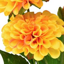 Artikel Kunstige blomster dekorative dahliaer kunstige gul orange 50cm