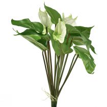 Artikel Kunstige blomster, flamingoblomst, kunstig anthurium hvid 36cm