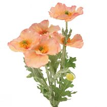 Artikel Kunstige blomster kunstig valmue blomsterdekoration 35cm bundt 3 stk