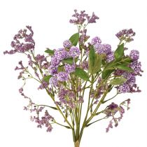 Artikel Kunstig blomsterbuket silkeblomster bærgren lilla 51cm