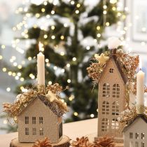 Artikel Kunstige planter hør kunstigt guld Adventsdekoration 54cm 4 stk