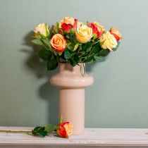 Artikel Kunstig rosenopsats, et tidløst højdepunkt i ethvert interiør til smagfuld indretning, 44 cm, 6 stk.