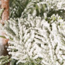 Artikel Kunstgran på metalplade sne vinterdekoration 35x115cm