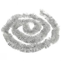 Artikel Glitrende sølvglitterguirlande 270 cm – perfekt til festlige dekorationer – alsidig