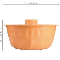 Artikel Metal dekorativ bageform Bundt kage orange Ø23cm H12cm