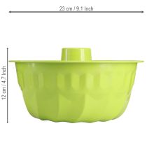 Artikel Dekorativ Bundt-kageform i metal, æblegrøn, Ø23 cm H12 cm