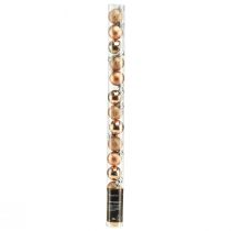 Artikel Mini juletræskugler bronze brudsikre Ø3cm H3,5cm 14stk