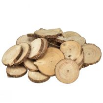 Artikel Mini træskiver dekorative træskiver natur Ø3-6cm 600g