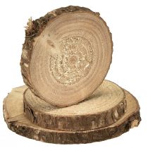 Artikel Mini træskiver, naturlig dekoration, Ø3-6 cm, 600 g, gør-det-selv-håndværk