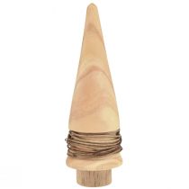 Artikel Mini juletræ træ dekoration naturlig bordpynt H13,5cm 3 stk