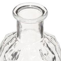 Artikel Minivaser firkantede glas dekorative flasker H13cm 4 stk