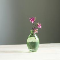 Artikel Minivaser glasløgvaser grøntonet H12cm 6 stk