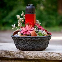 Artikel Oasis Sort Biolit Planteskål Blomsterskål Sort Ø26cm