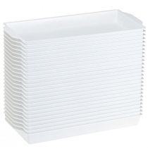 Artikel OASIS® Hvid Sandwichbakke til Blomster og Dekoration 23x11x2,5cm Sæt med 25 dele