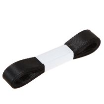 Artikel Dekorativt gavebånd sort bånd selvedge 15mm 3m 10 stk