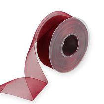 Artikel Bordeaux organza bånd 40mm 50m