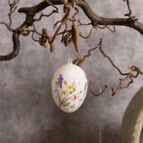 Artikel Påskeæg med forårs- og blomstermotiver, påskedekoration af høj kvalitet, 6 cm, 6 stk.